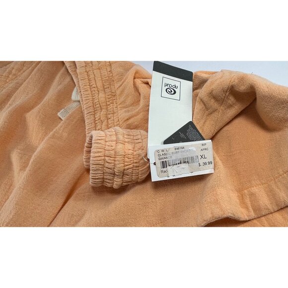 RIP CURL Classic Surf Shorts Sz XL Apricot Orange Elastic Waist Woven 100%Cotton - Picture 7 of 8